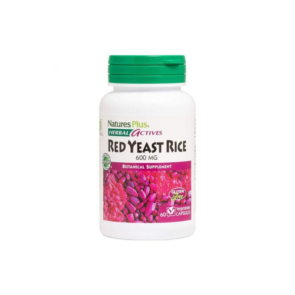 Natures Plus Herbal Actives Red Yeast Rice 600mg 